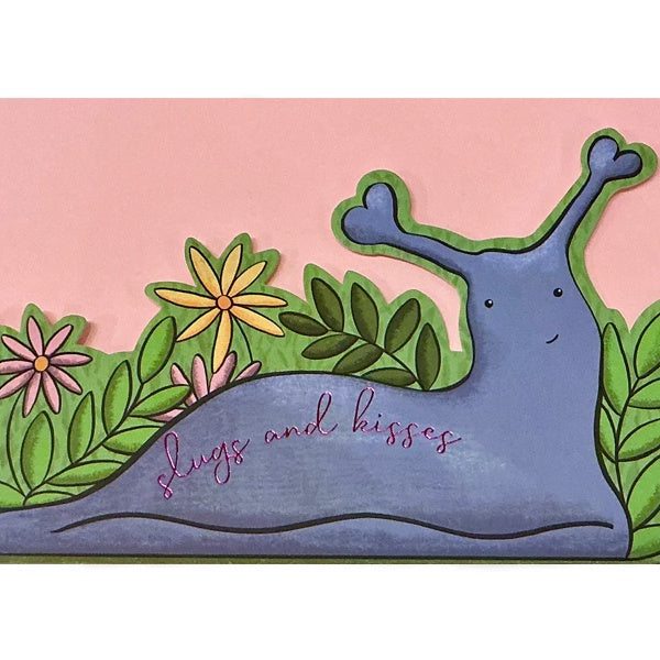 Slugs & Kisses Die Valentine's Card