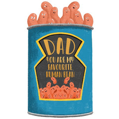 Favourite Human Bean Die Cut Father's Day Card