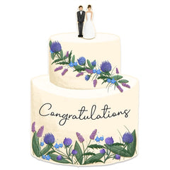 Wedding Cake Die Cut Card