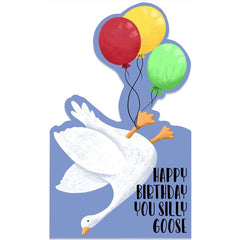 Silly Goose Die Cut Birthday Card