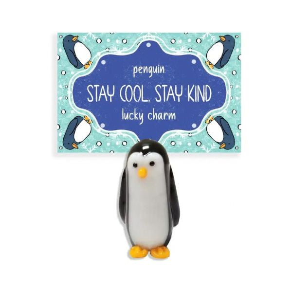 Penguin Glass Lucky Charm