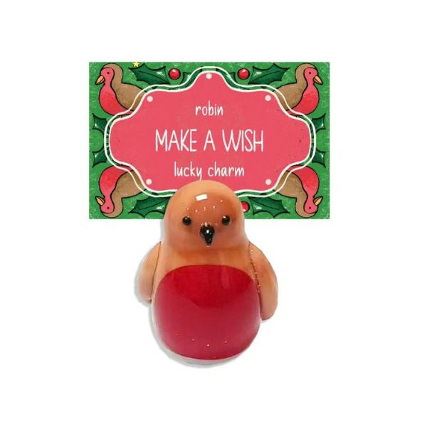 Robin Glass Lucky Charm