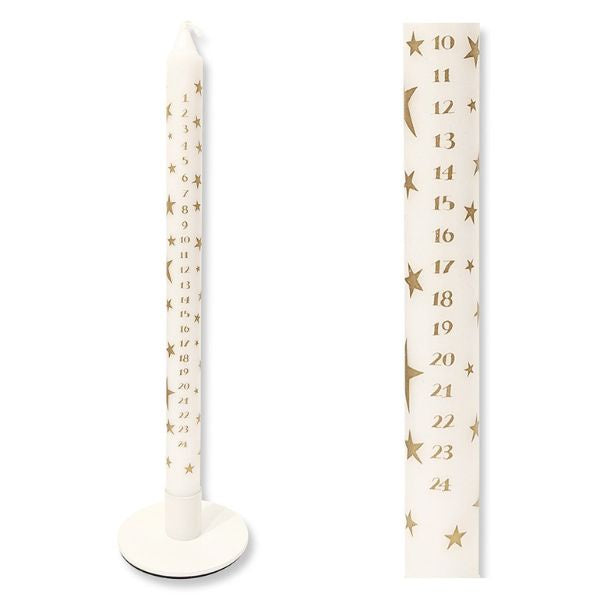 Star Advent Dinner Candle