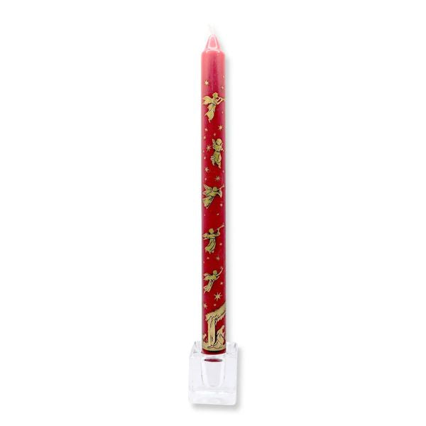 Nativity Red and Gold Dinner Candle