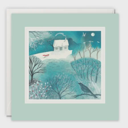 Snowy Cottage Paintworks Card