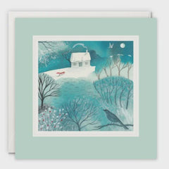 Snowy Cottage Paintworks Card