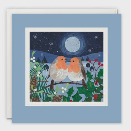 Cosy Christmas Robins Paintworks Card