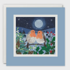 Cosy Christmas Robins Paintworks Card