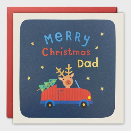 Reindeer Christmas Card for Dad