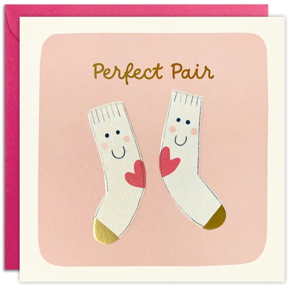 Perfect Pair Socks Square Card