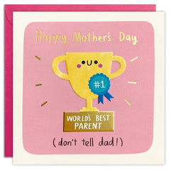 Mother's Day Best Parent Trophy Square Card