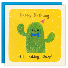 Sharp Cactus Birthday Square Peg Card