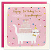 Purrfect Granddaughter Birthday Square Peg Card