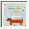 Paw-some Grandson Birthday Square Peg Card
