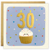Age 30 Cupcake Square Peg Card