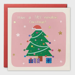 TreeMendous Christmas Square Peg Card