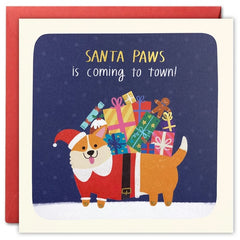 Santa Paws Dog Christmas Card