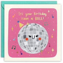 Have a Ball Square Birthday Card