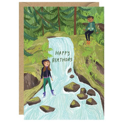 Happy Birthday Waterfall Card