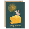Happy Birthday Mouse Cheese Card