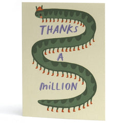 Thanks A Million Millipede Card