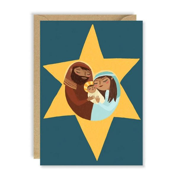 Nativity Star Christmas Card