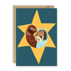 Nativity Star Christmas Card