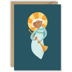 Nativity Angel Greetings Card