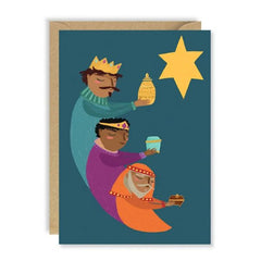 Nativity Wise Men Christmas Card