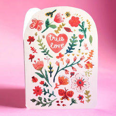 True Love Floral Card
