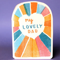 My Lovely Dad Rainbow Card