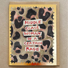 Middle Class Woman Gala Card