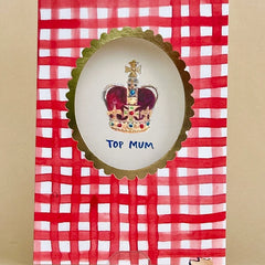 Top Mum Crown Framed Card