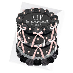 RIP To Your Youth Birthday Cake Card