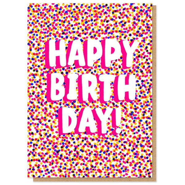 Birthday Sprinkles Letterpress Card