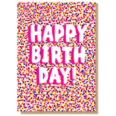 Birthday Sprinkles Letterpress Card
