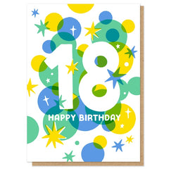 18 Stars Birthday Card