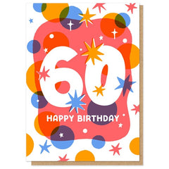60 Stars Birthday Card