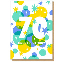 70 Stars Birthday Card