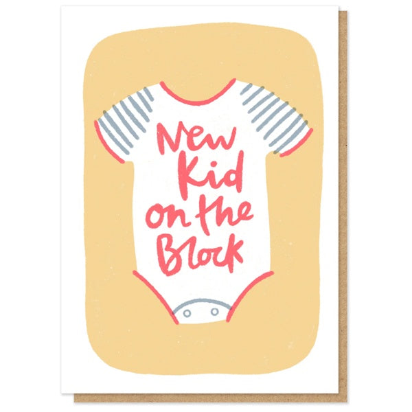 New Kid on the Block Letterpres Card