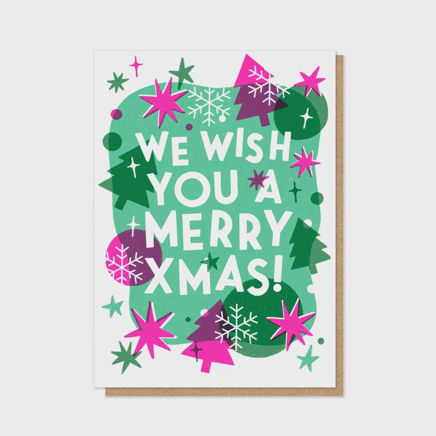 Christmas Pizzazz Letterpress Christmas Card