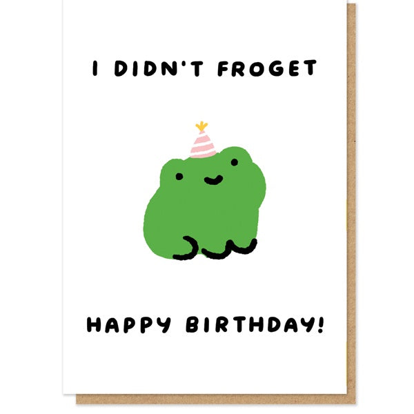 I Didnt Froget Happy Birthday Card
