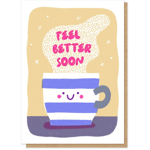 Feel Better Cuppa Letterpress Card