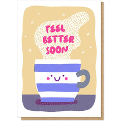 Feel Better Cuppa Letterpress Card