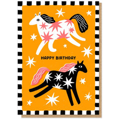 Pony Club Letterpress Birthday Card