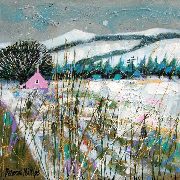 Snow Laden Sky Near Alyth Card Pack