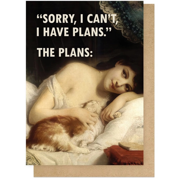I Have Plans Birthday Card