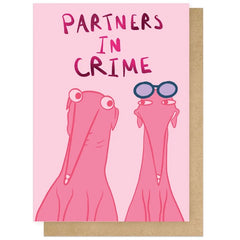 Partners In Crime Foiled Card