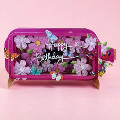 Happy Birthday Cosmos Garden Card