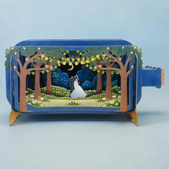 Moonlight Wedding Messing in a Bottle Card